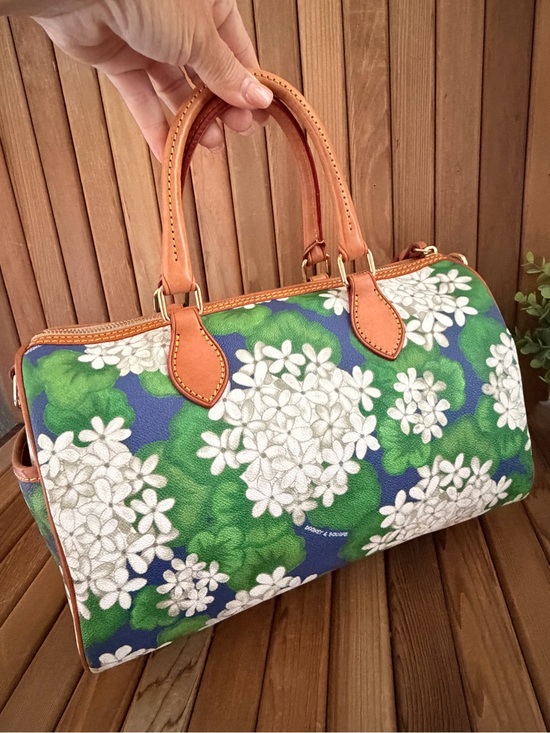 Dooney & Bourke Handbags - Dooney & Bourke Hydrangea Coated Satchel Crossbody Bag, Collector’s Design